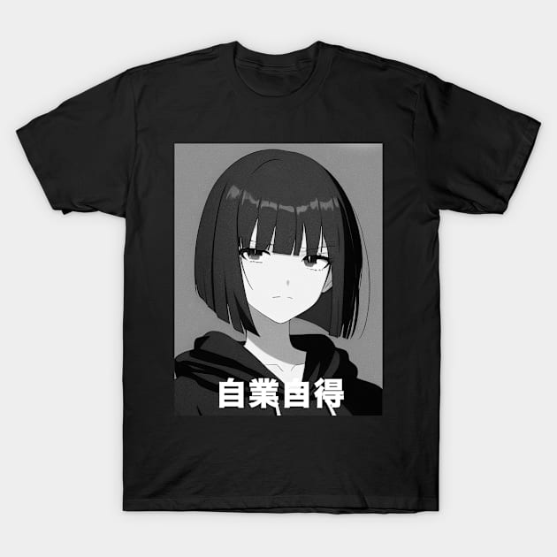 Anime Girl Kawaii Waifu Aesthetic Japanese Manga Otaku T-Shirt by plainlyfashion